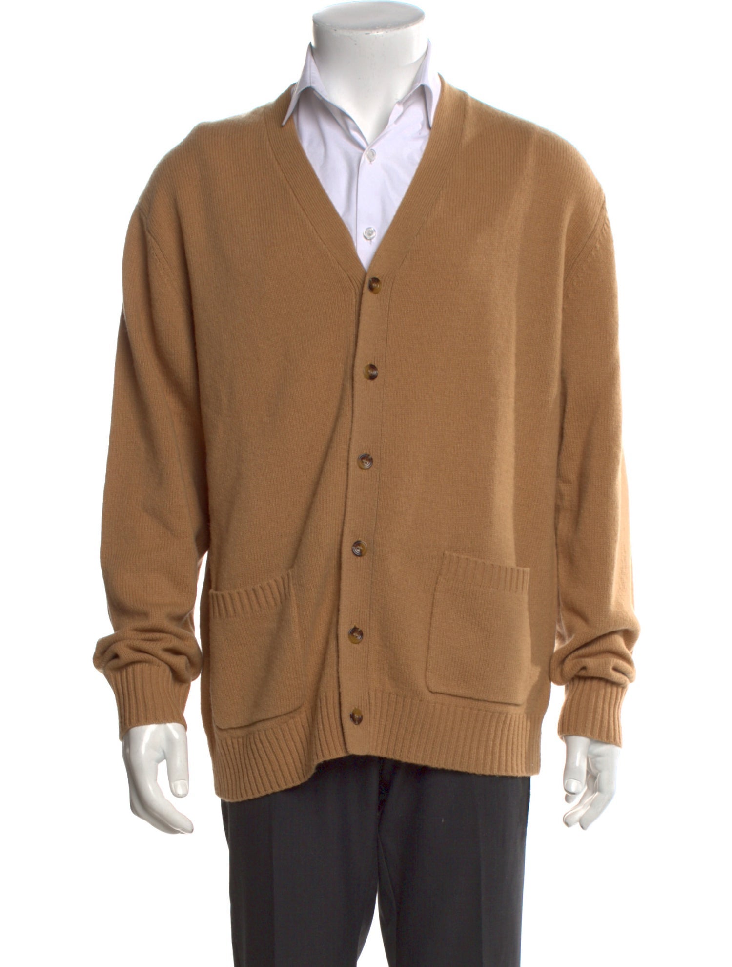 Beams Wool V-Neck Cardigan