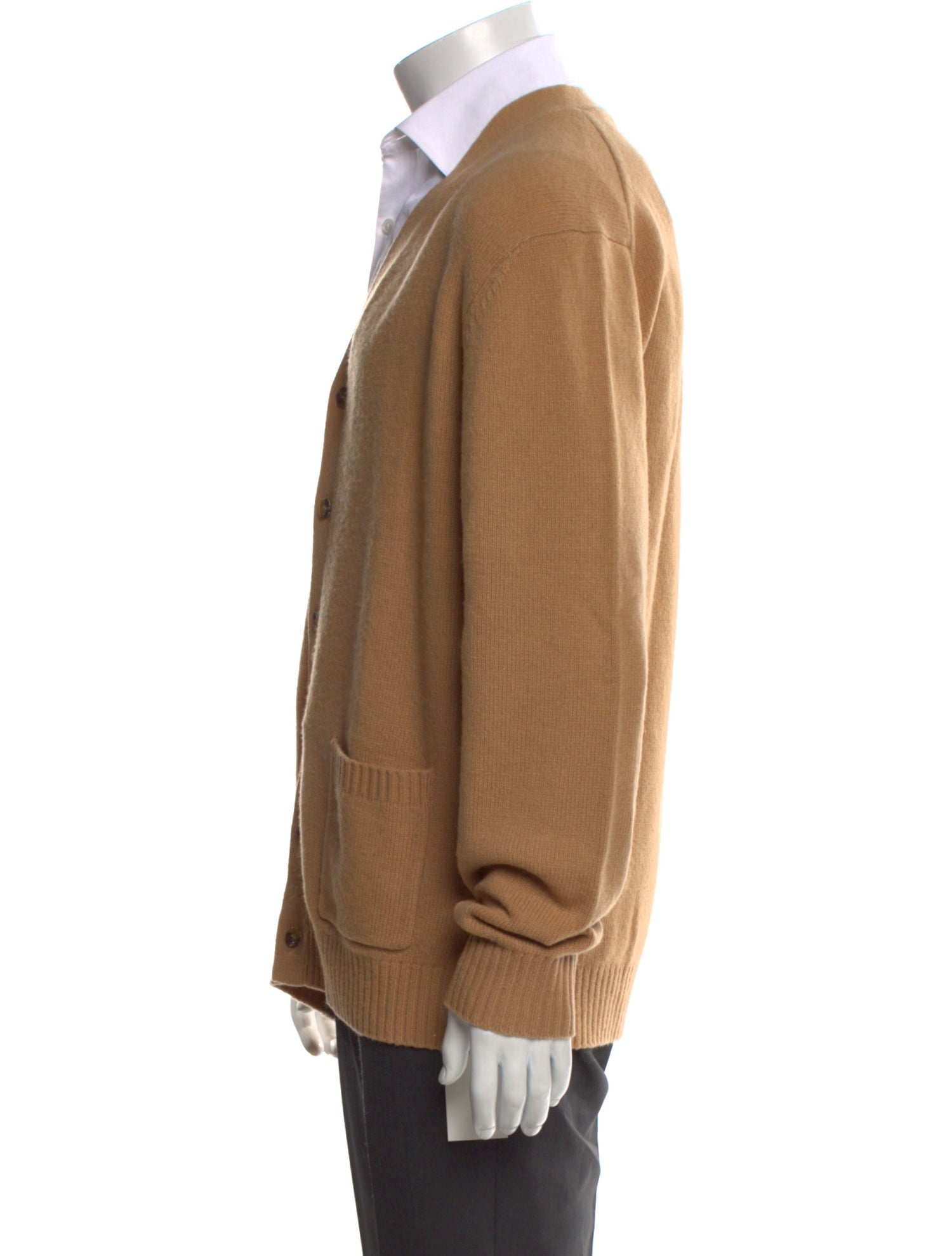 Beams Wool V-Neck Cardigan
