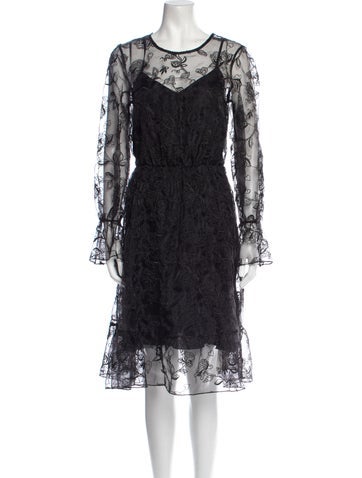 Be Blumarine Dresses Lace Pattern Midi Length Dress M