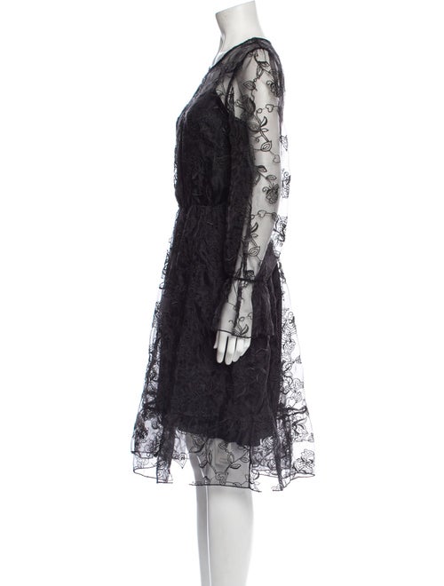 Be Blumarine Lace Pattern Midi Length Dress