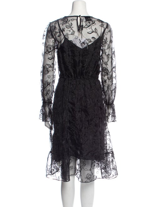 Be Blumarine Lace Pattern Midi Length Dress