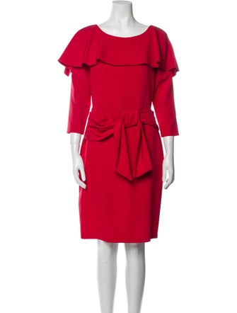 Be Blumarine Bateau Neckline Knee-Length Dress