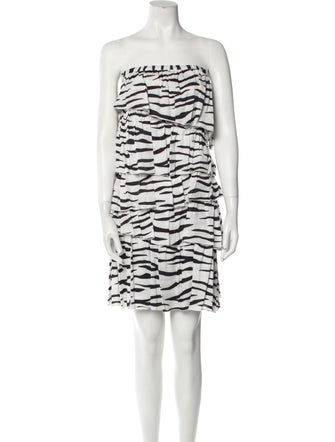 Be Blumarine Animal Print Midi Length Skirt