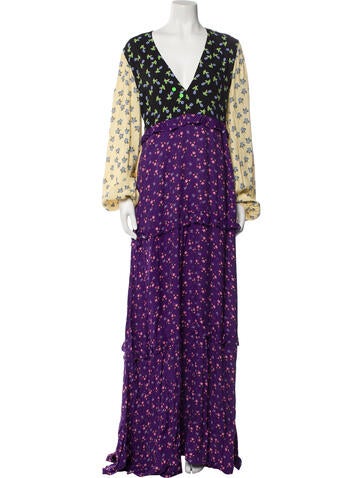 Be Blumarine Dresses Floral Print Long Dress M
