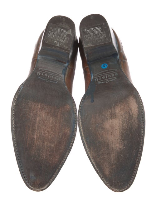 Bed Stu Leather Whipstitch Trim Western Boots