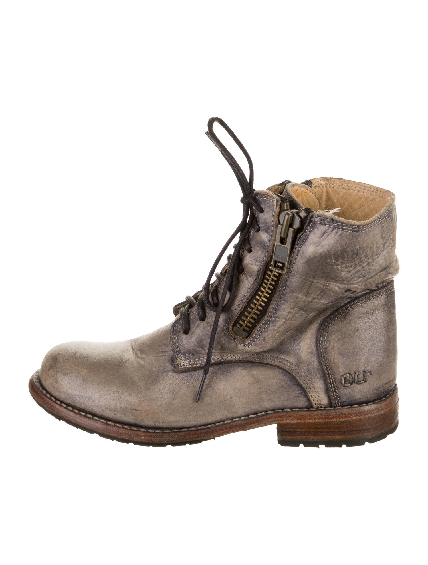 Bed Stu Leather Lace-Up Boots