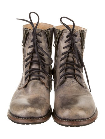 Bed Stu Leather Lace-Up Boots