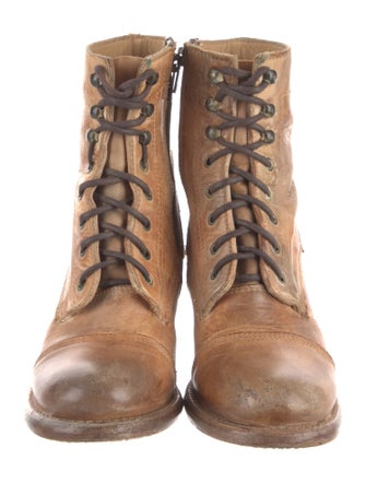 Bed Stu Leather Combat Boots