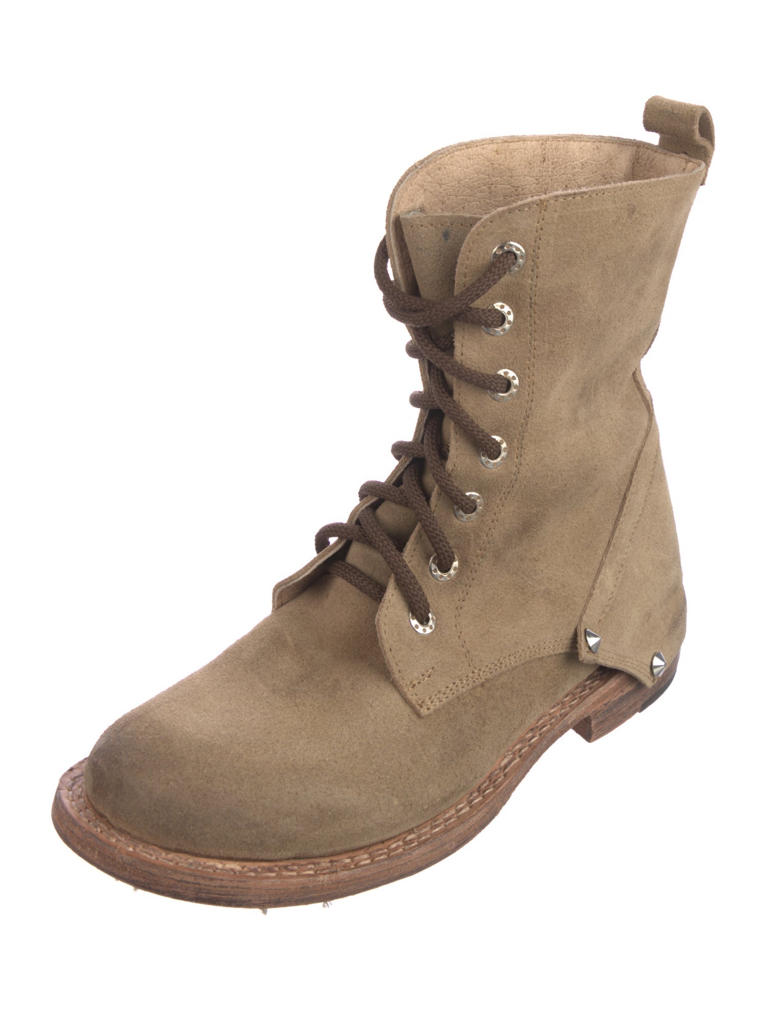 Bed Stu Leather Lace-Up Boots