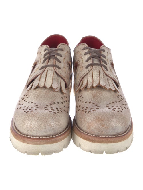 Bed Stu Leather Eyelet Trim Oxfords