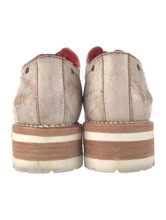 Bed Stu Leather Eyelet Trim Oxfords