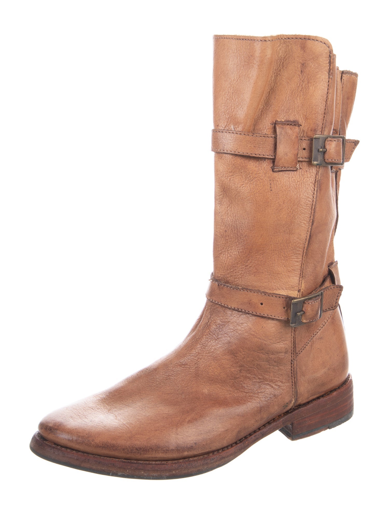 Bed Stu Leather Moto Boots