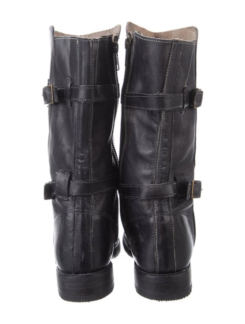 Bed Stu Leather Distressed Accents Moto Boots