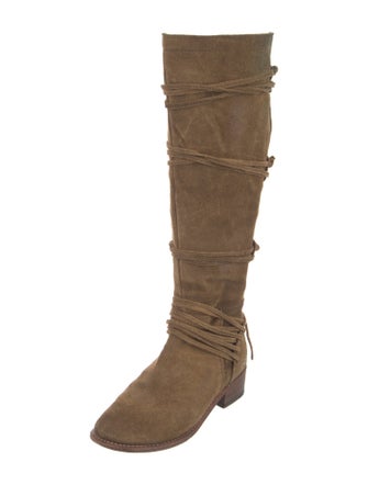 Bed Stu Suede Riding Boots