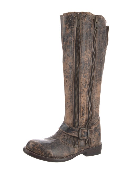 Bed Stu Leather Distressed Accents Riding Boots