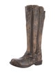 Bed Stu Leather Distressed Accents Riding Boots