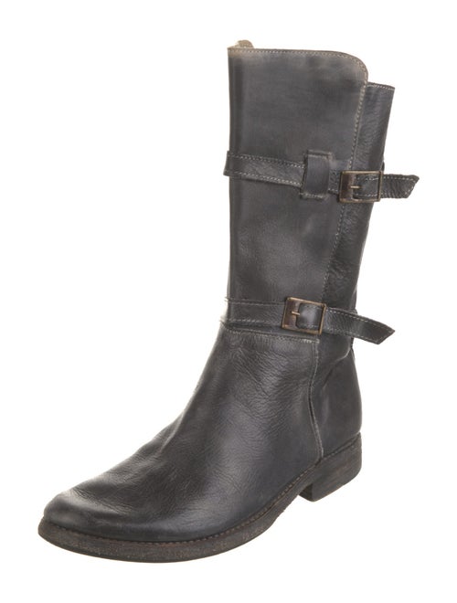 Bed Stu Leather Distressed Accents Moto Boots