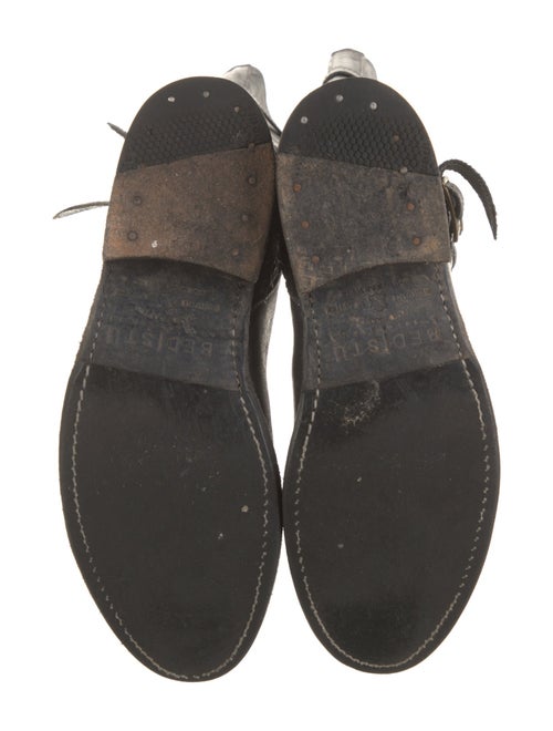 Bed Stu Leather Distressed Accents Moto Boots