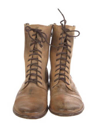 Bed Stu Leather Combat Boots