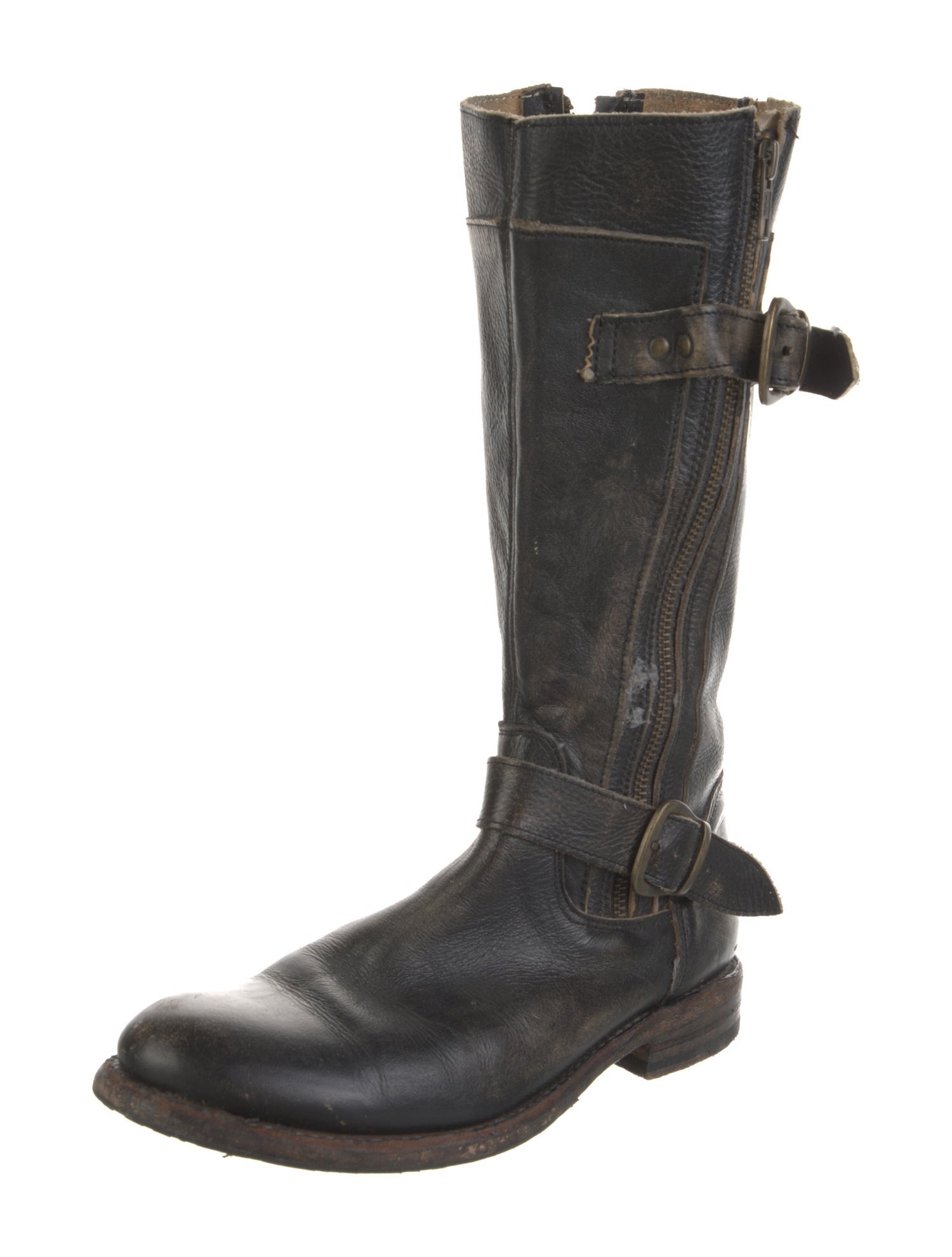 Bed Stu Leather Moto Boots