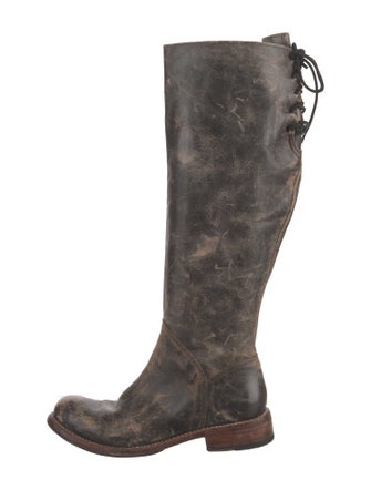 Bed Stu Leather Distressed Accents Riding Boots