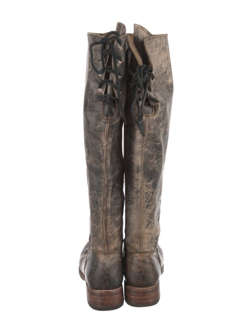 Bed Stu Leather Distressed Accents Riding Boots