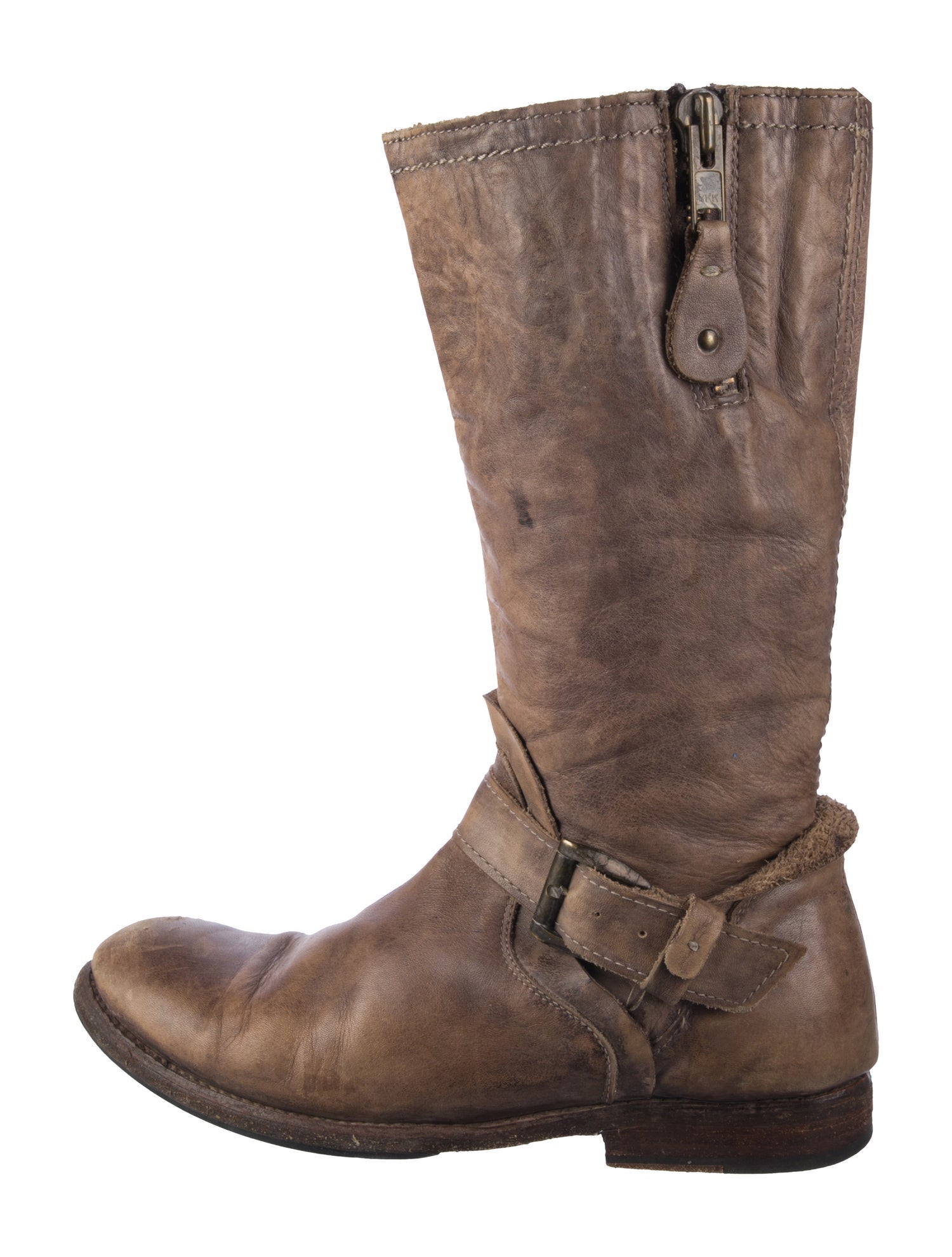 Bed Stu Leather Moto Boots