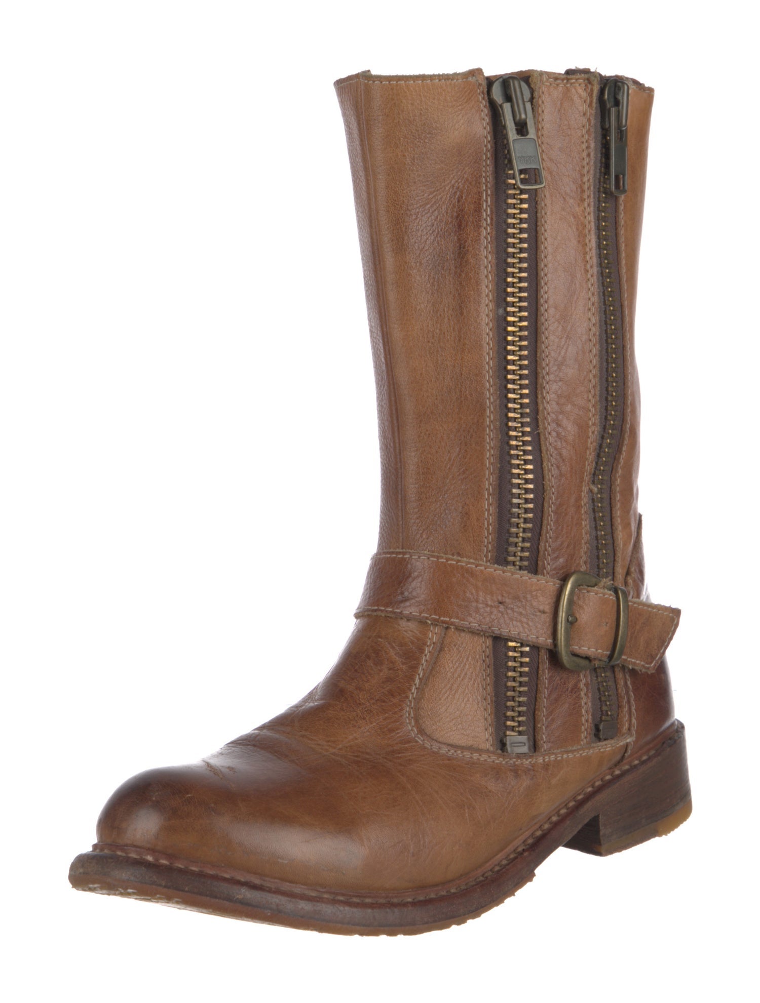 Bed Stu Leather Distressed Accents Western Boots