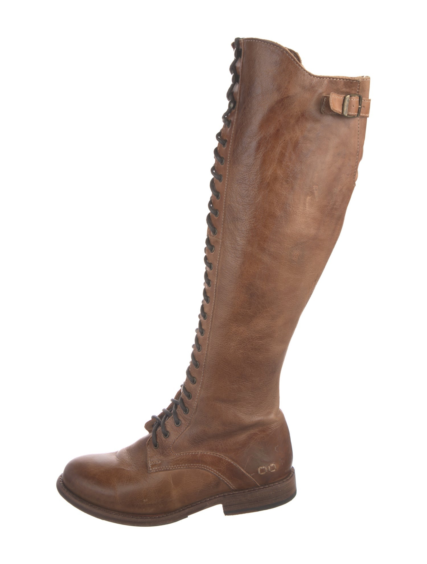 Bed Stu Leather Lace-Up Boots