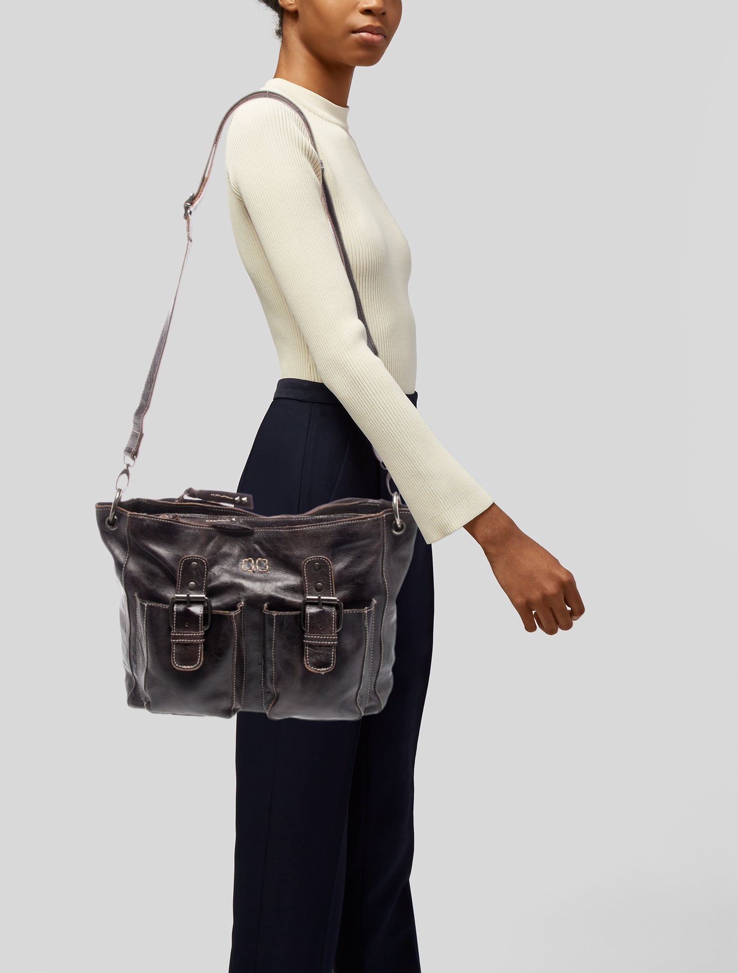 Bed Stu Leather Shoulder Bag