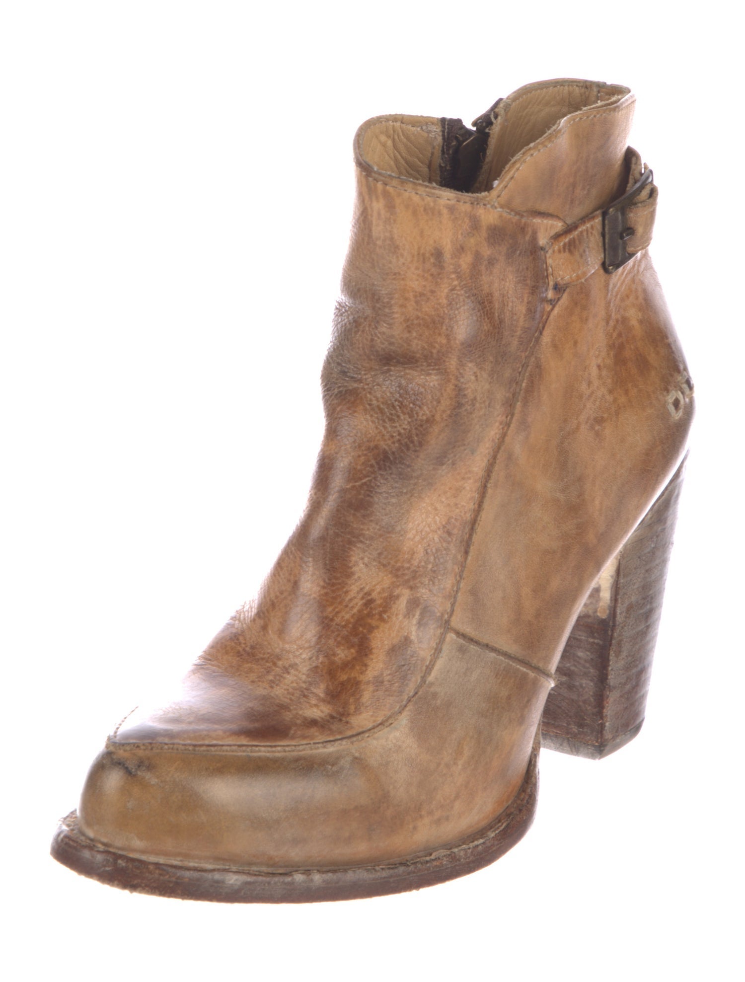 Bed Stu Leather Distressed Accents Boots