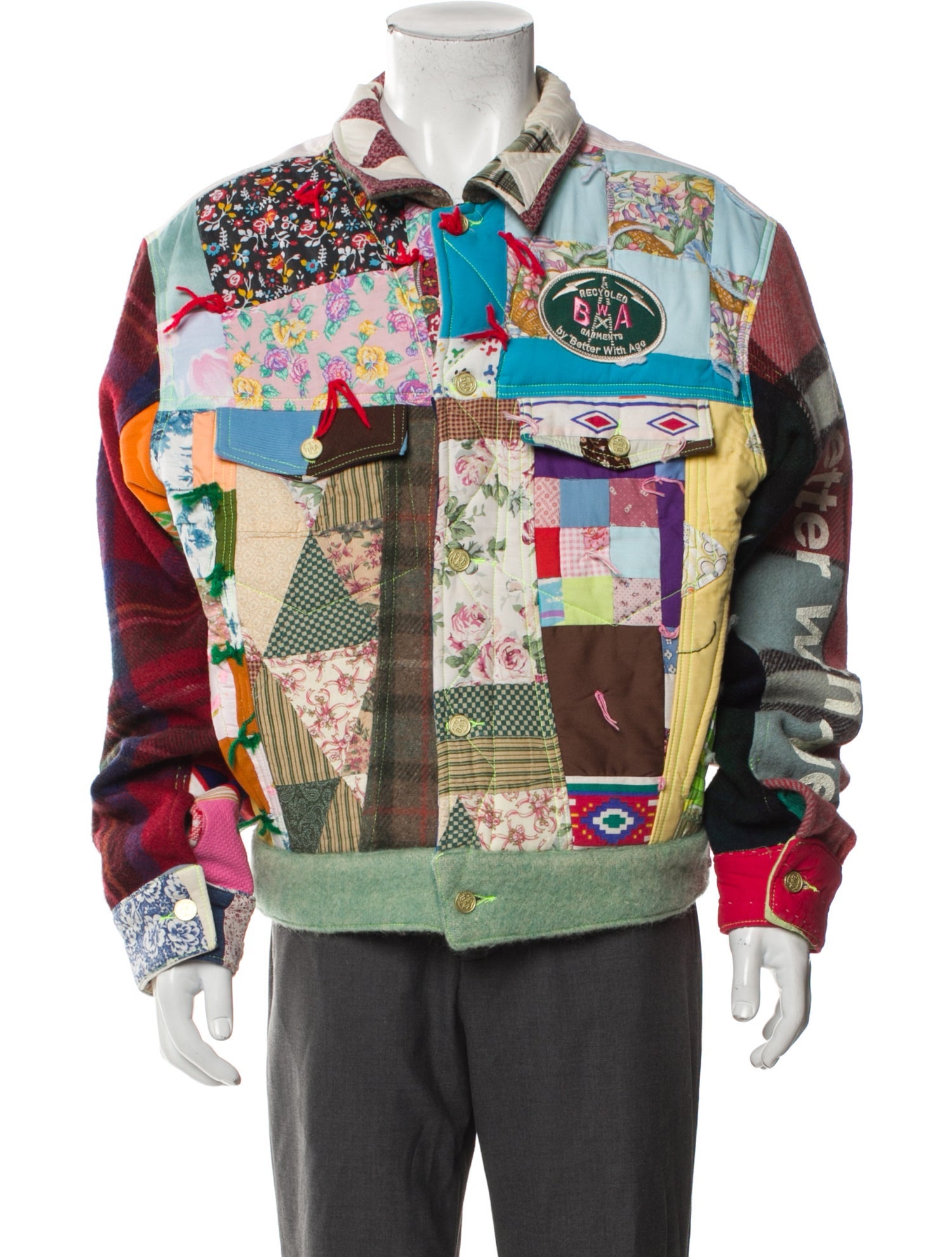 Better With Age Printed Denim Jacket