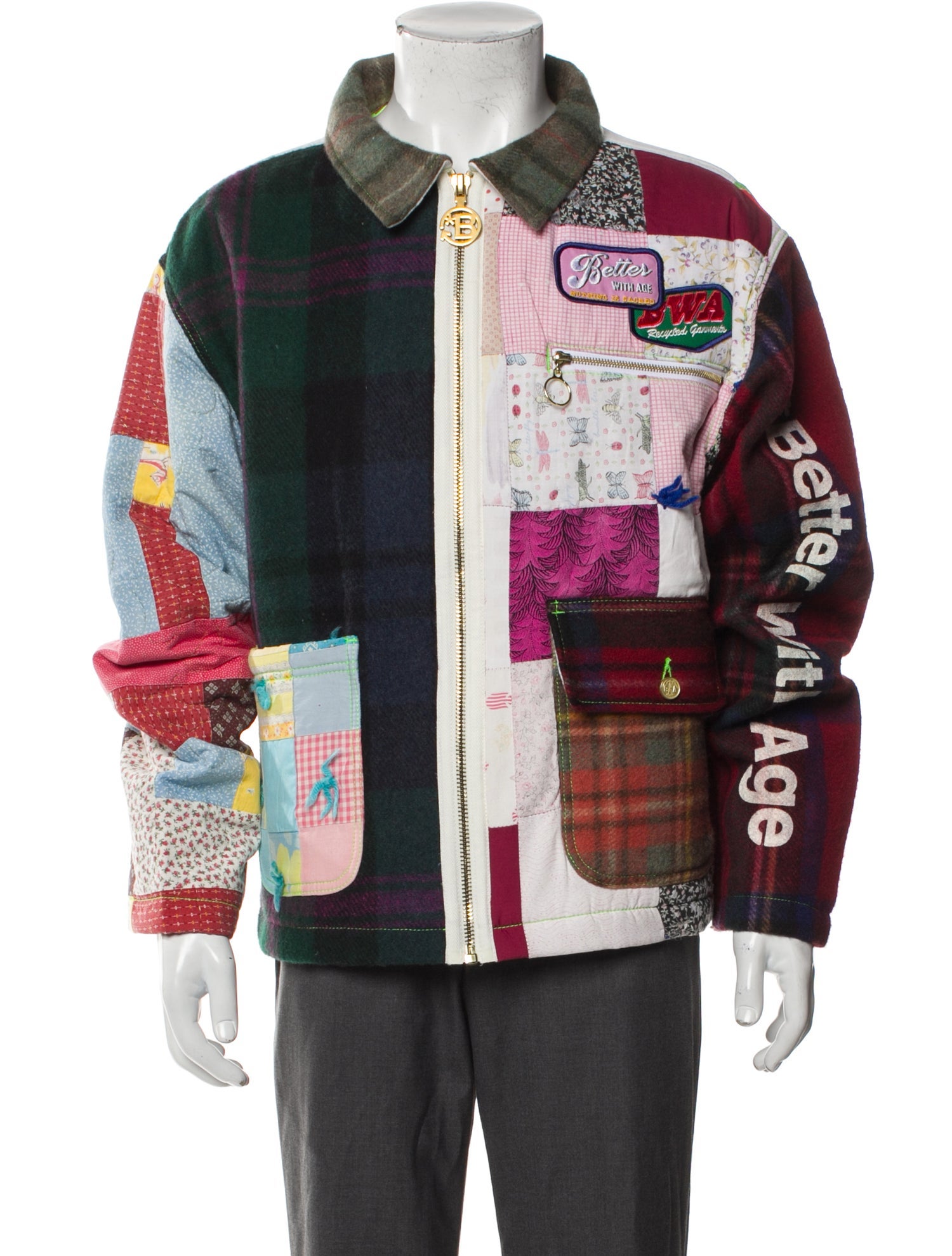 Better With Age Printed Denim Jacket