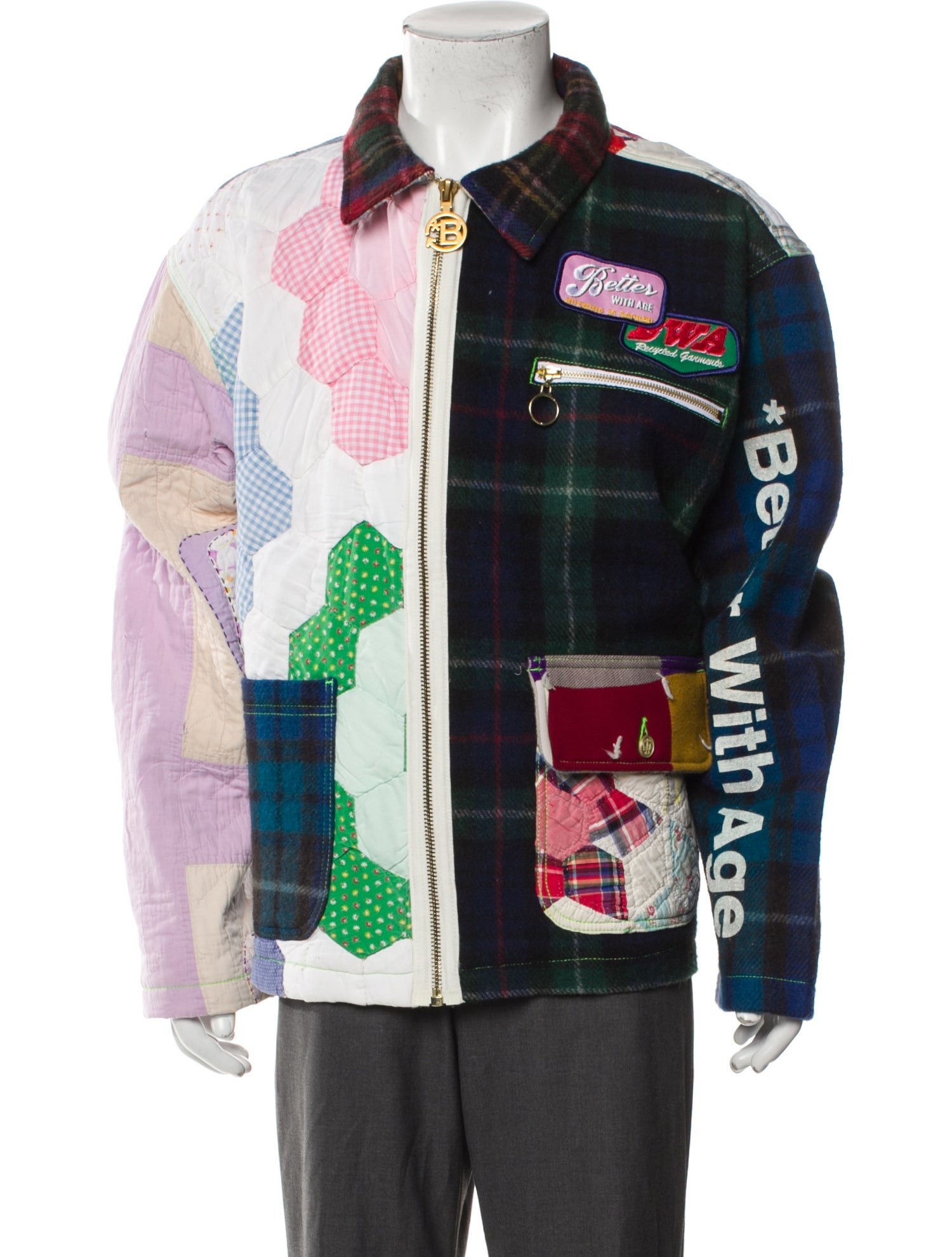 Better With Age Printed Denim Jacket