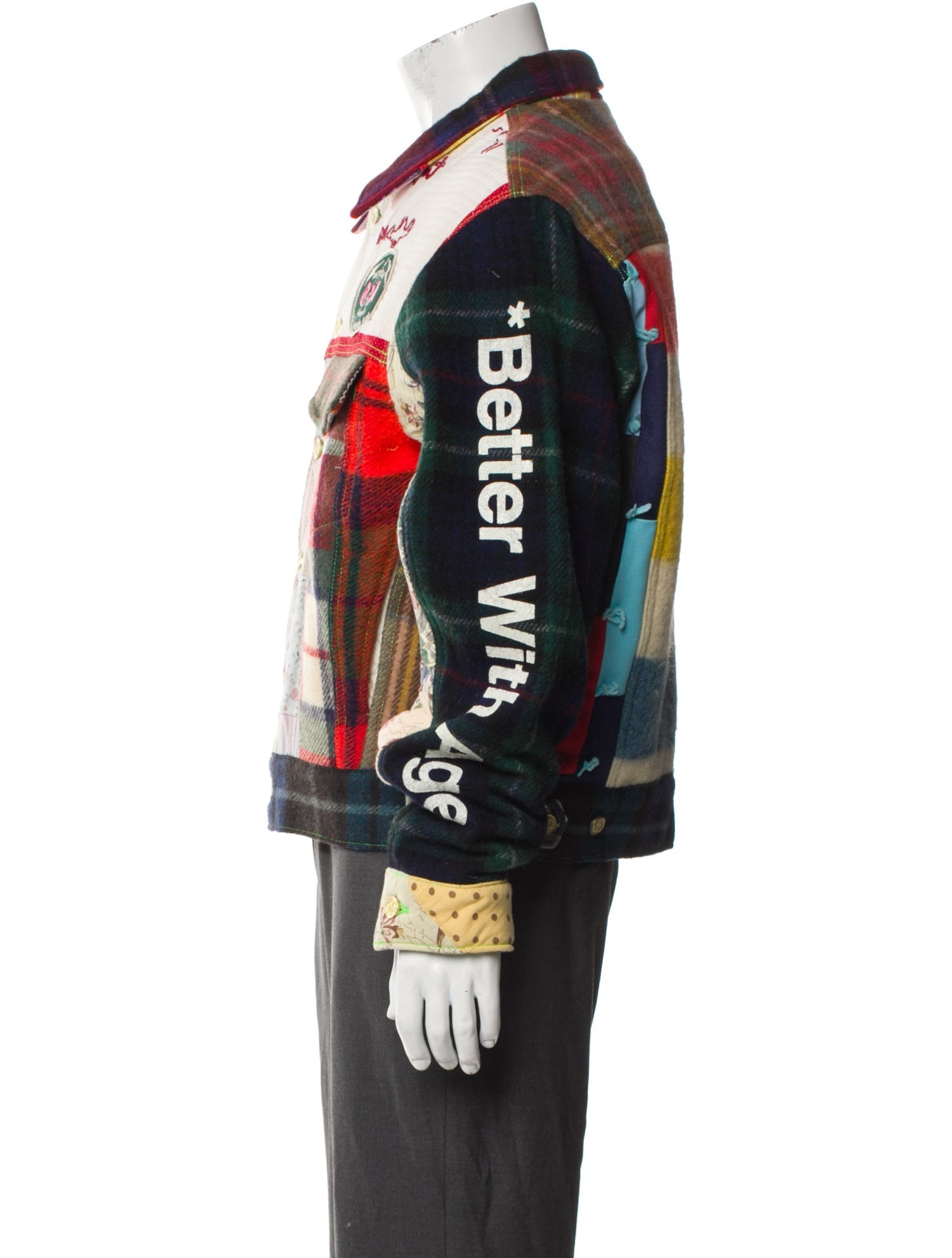 Better With Age Printed Denim Jacket