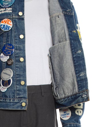 Better With Age Printed Denim Jacket