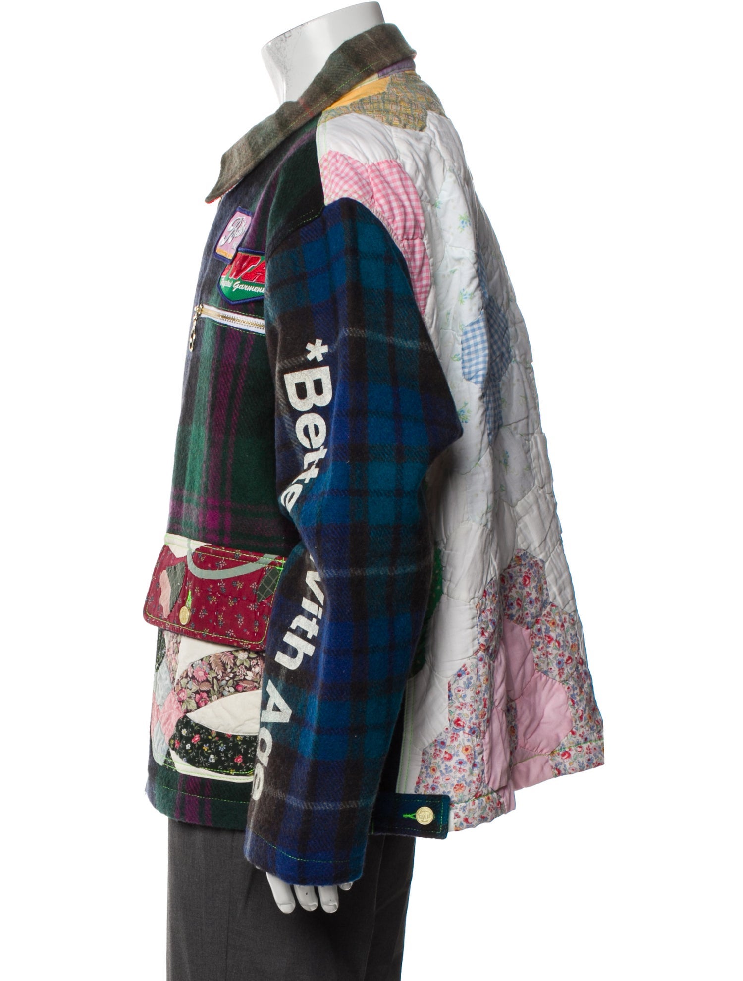 Better With Age Printed Denim Jacket