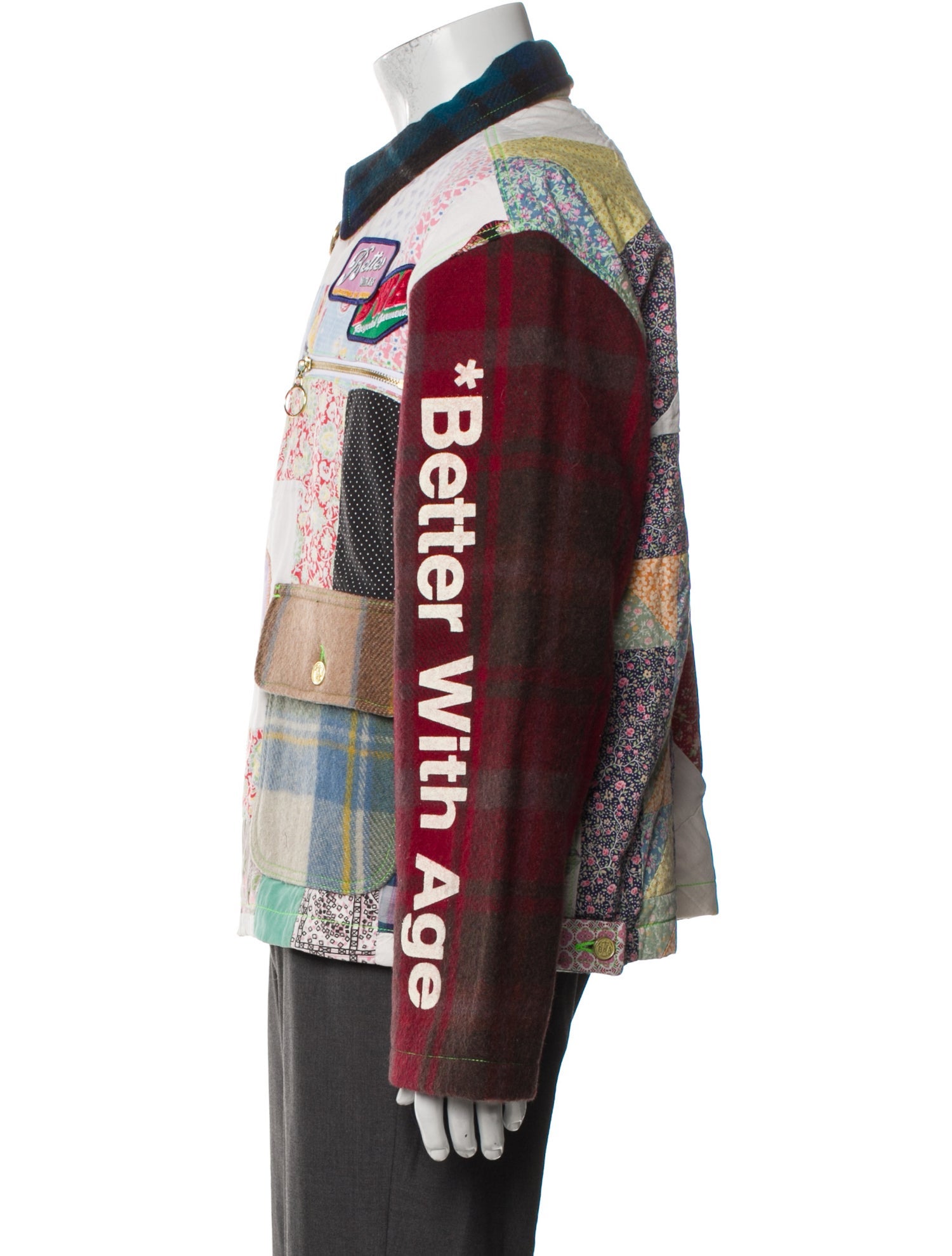 Better With Age Printed Denim Jacket