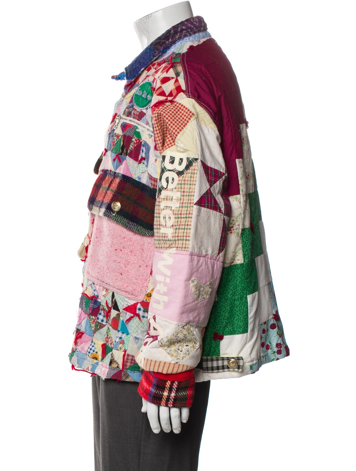 Better With Age Graphic Print Denim Jacket