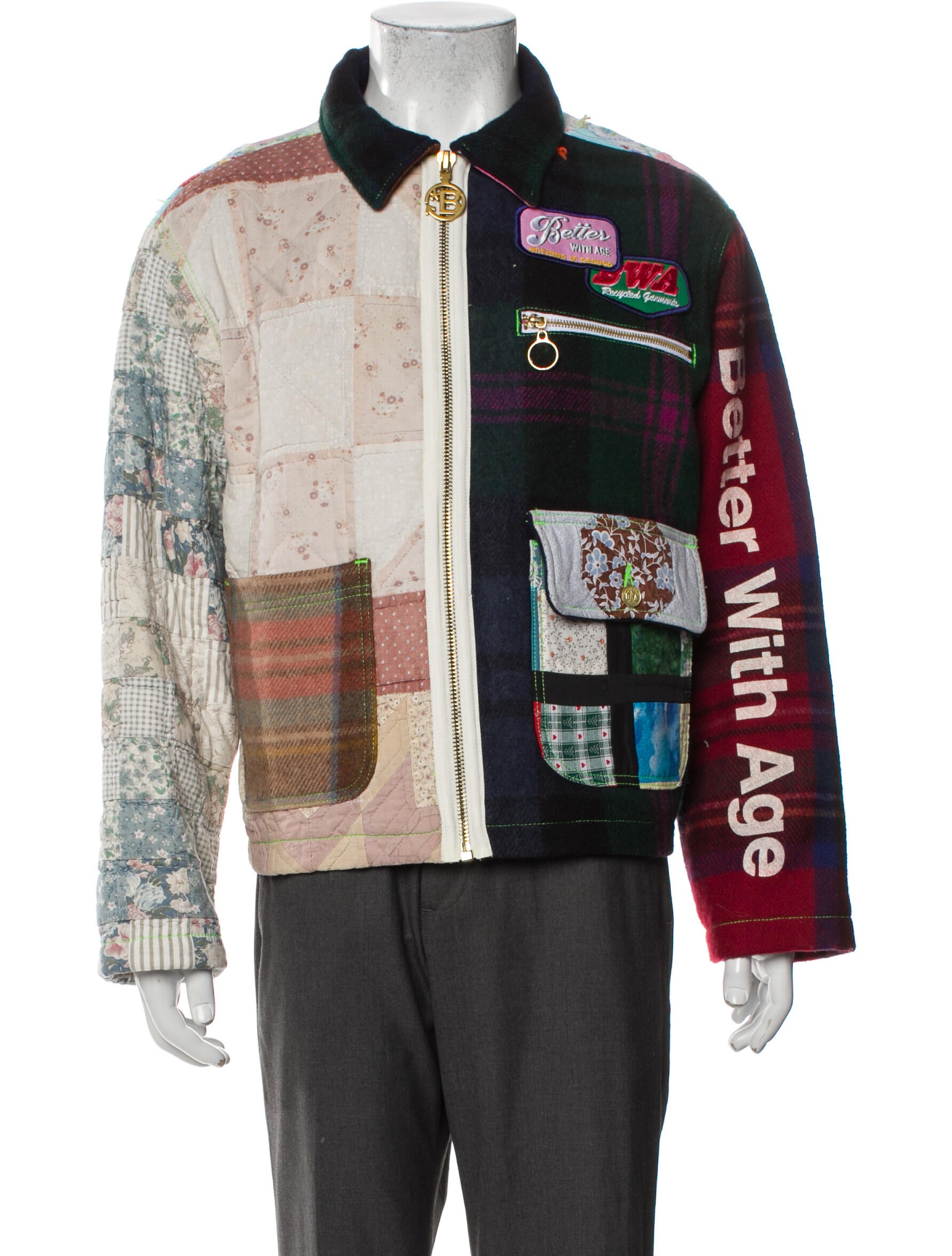 Better With Age Printed Denim Jacket