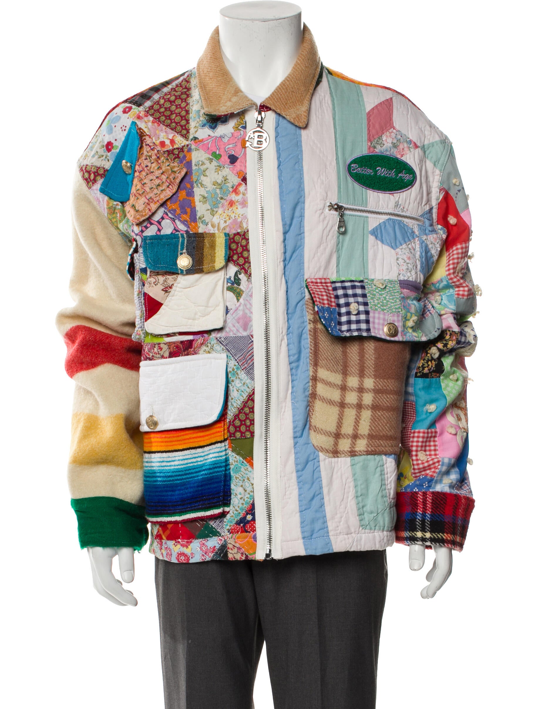 Better With Age Printed Denim Jacket