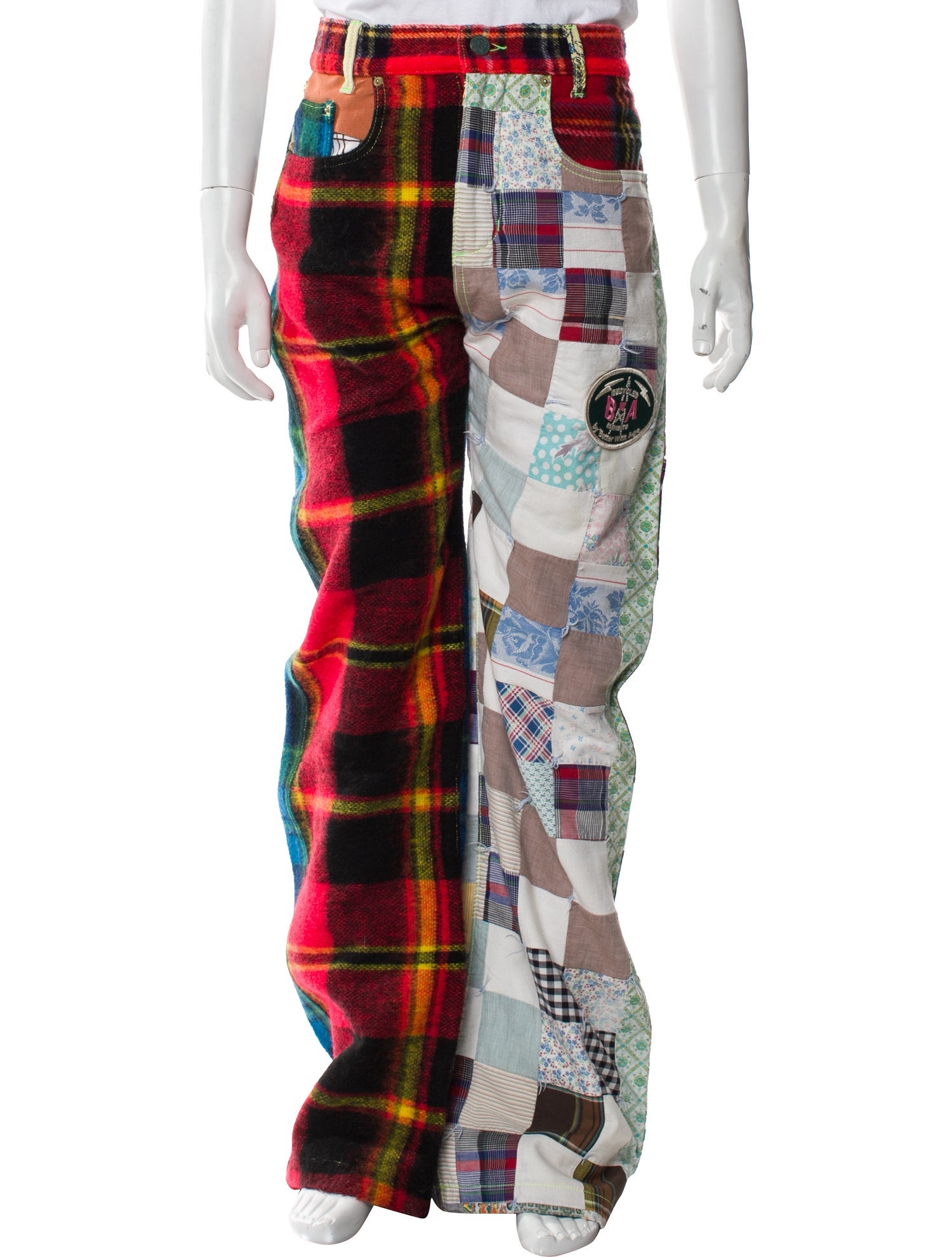 Better With Age Plaid Print Joggers