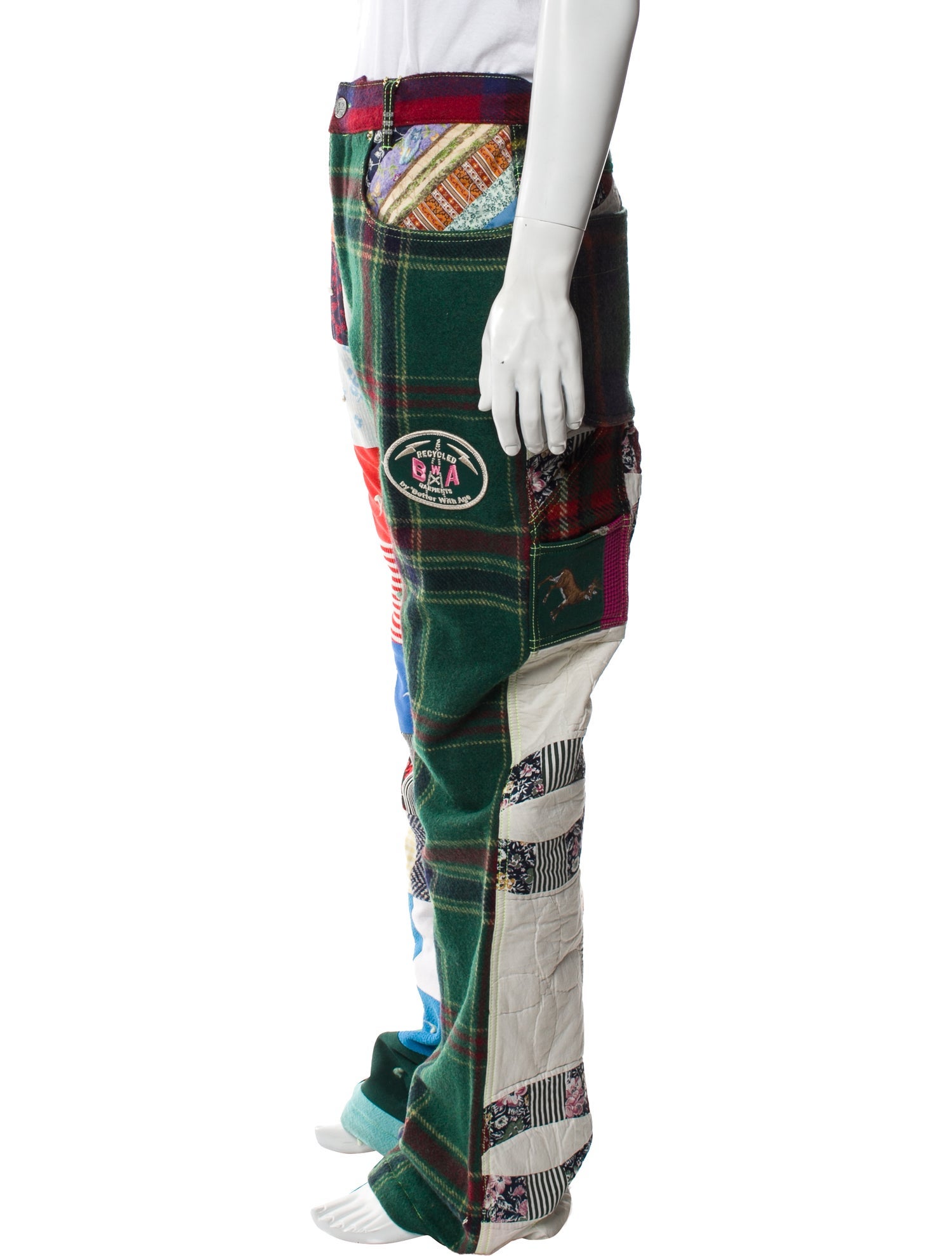 Better With Age Plaid Print Pants w/ Tags