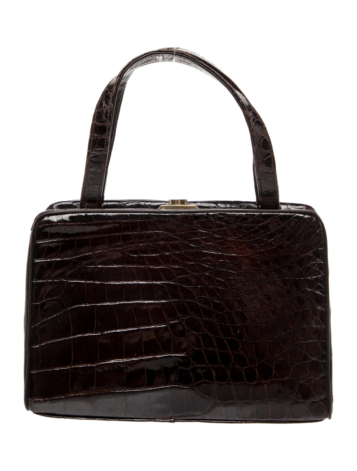 Bellestone Crocodile Top Handle Bag Vintage