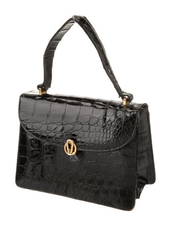 Bellestone Crocodile Top Handle Bag