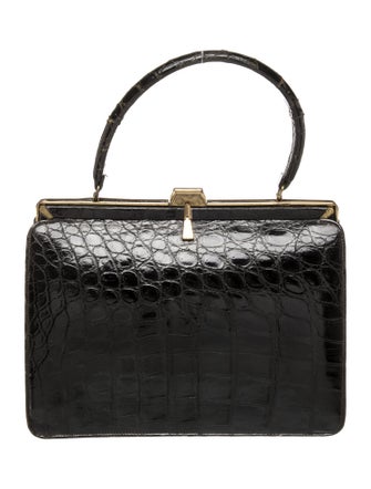 Bellestone Embossed Leather Top Handle Bag