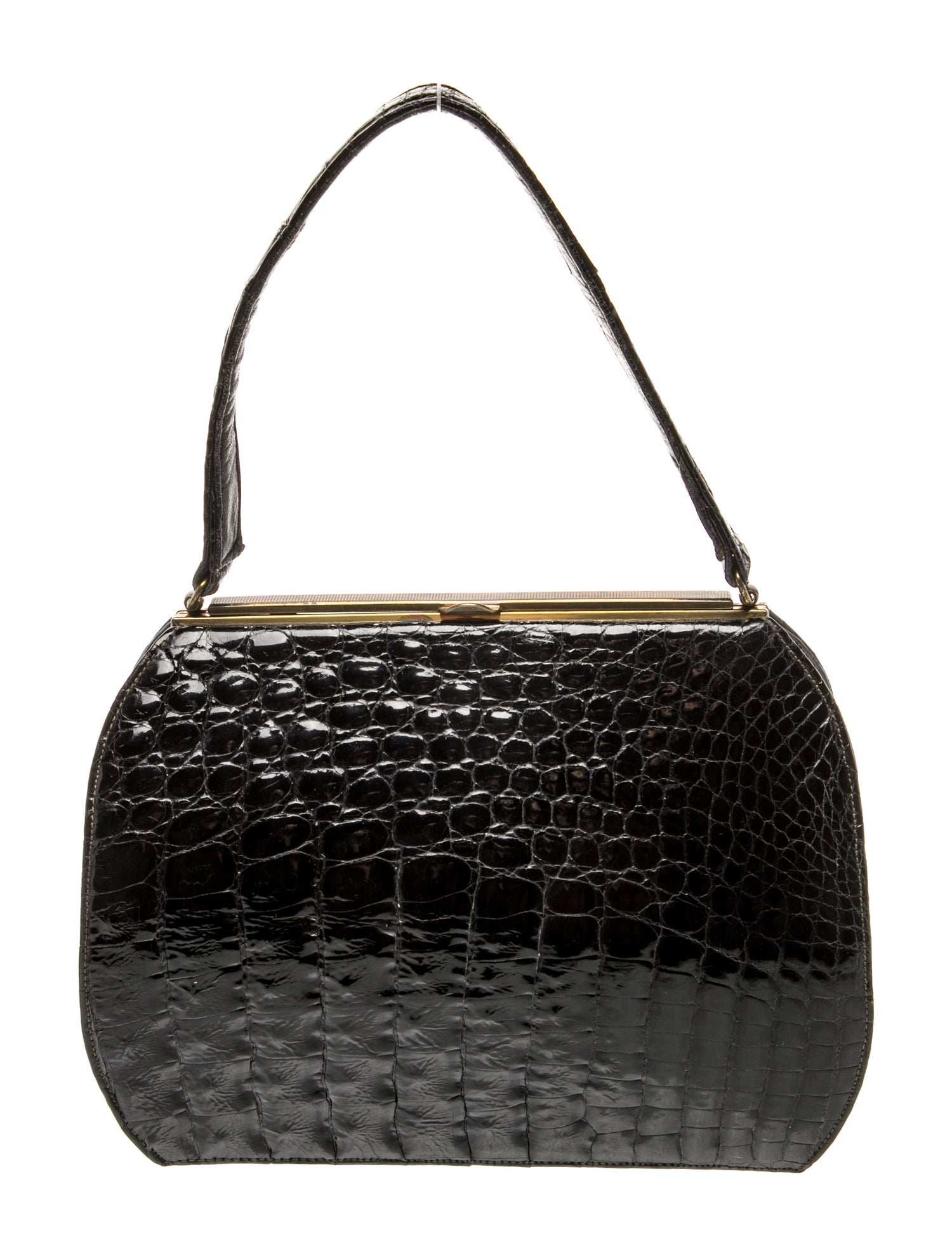 Bellestone Patent Leather Top Handle Bag Vintage