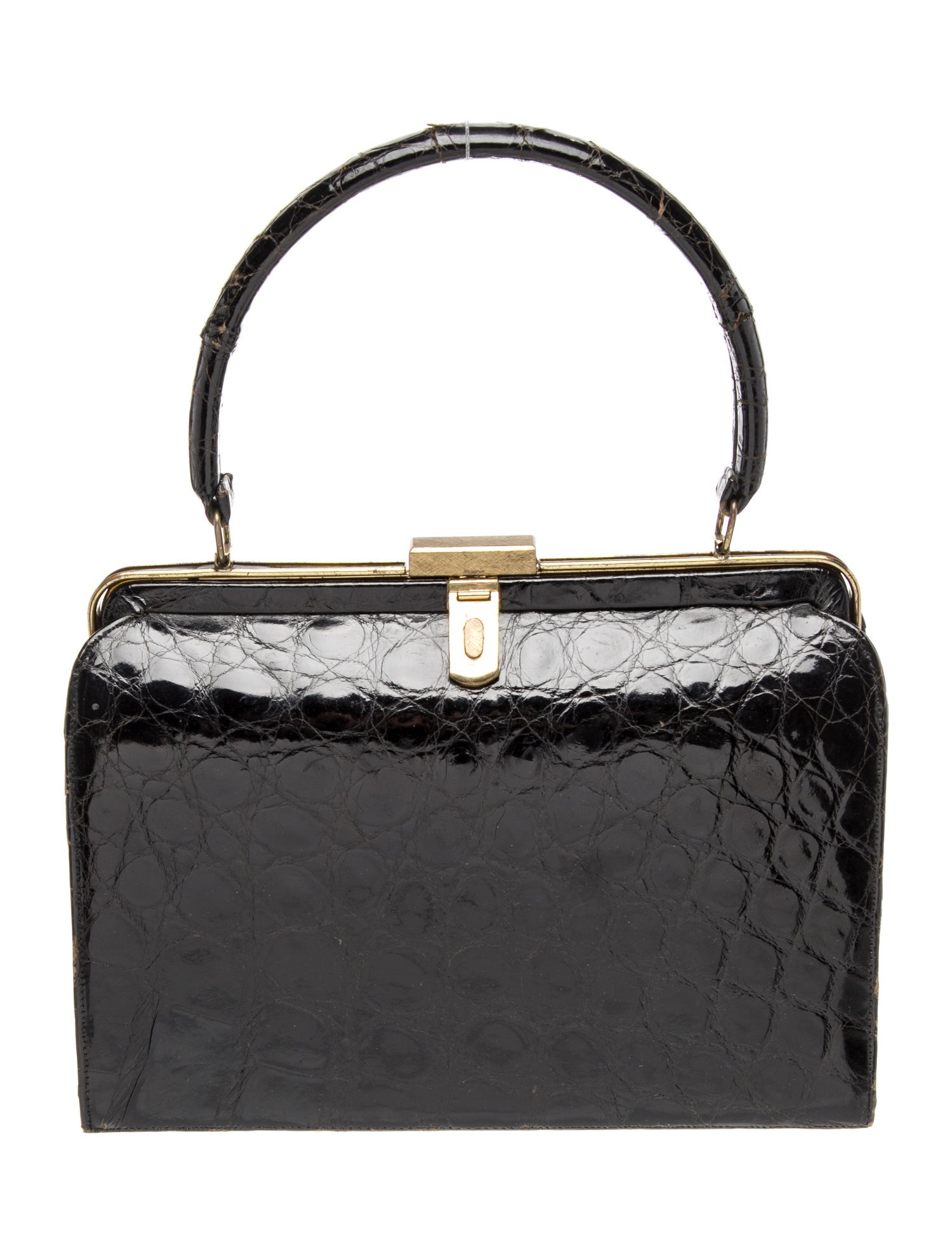 Bellestone Alligator Top Handle Bag Vintage