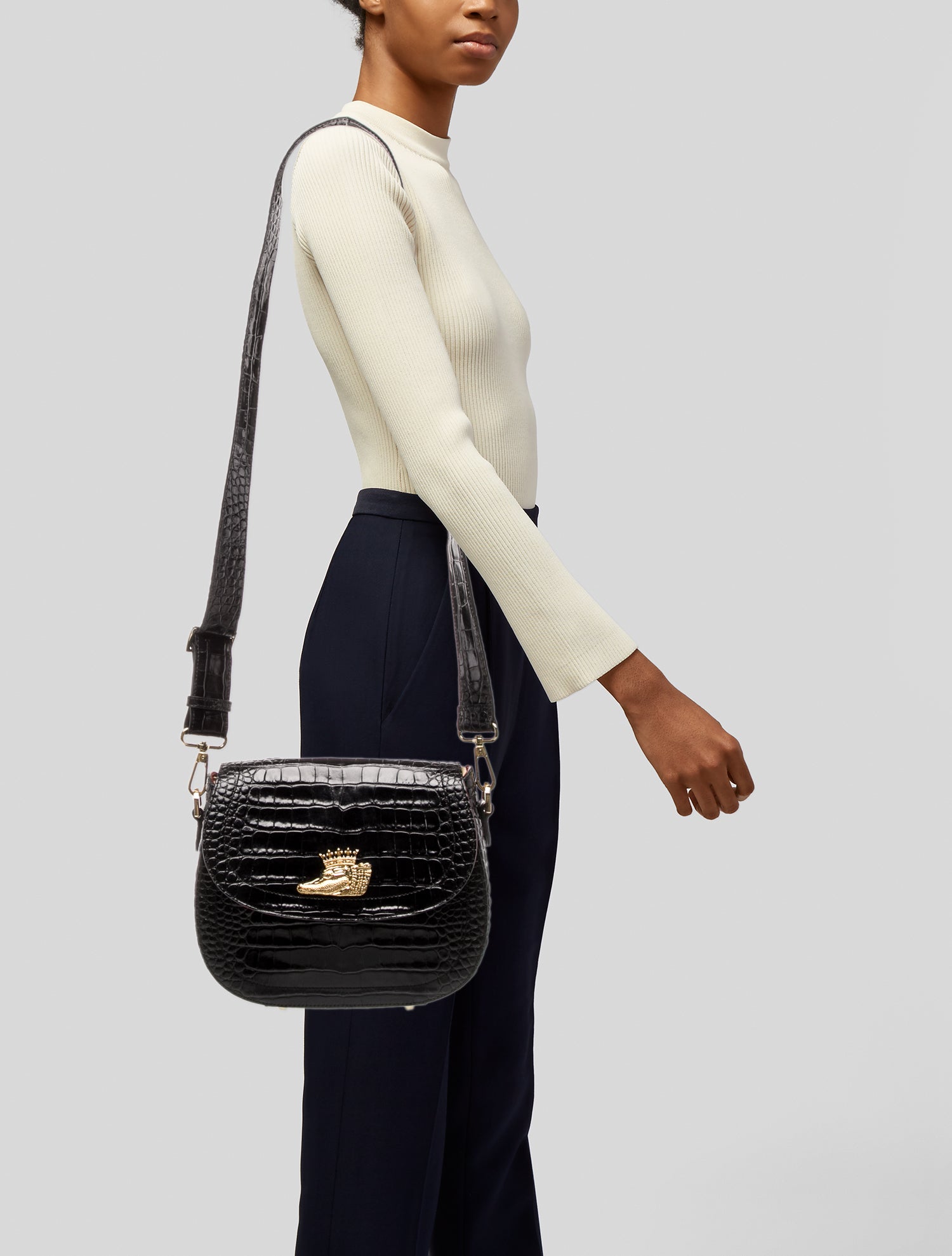 Bene Leather Crossbody Bag