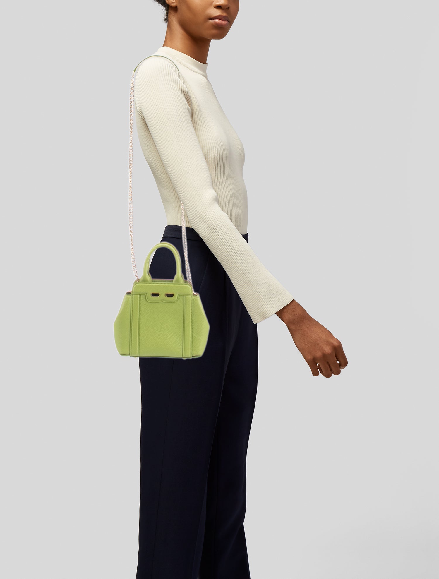 Bene Leather Top Handle Bag